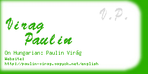 virag paulin business card